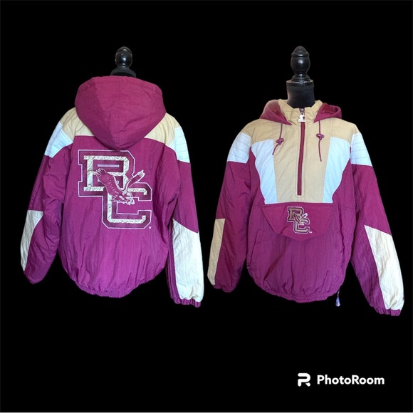STARTER Other - Vintage 90’s STARTER NCAA Boston College Eagles Nylon Puffer Pullover Jacket